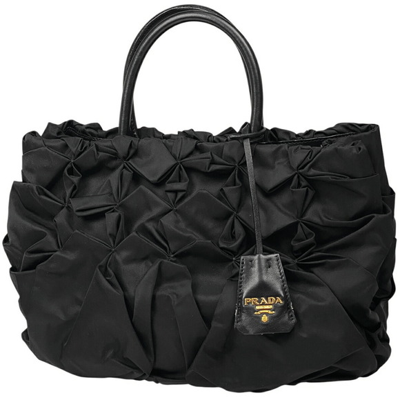 Prada Handbag Black Bag Tessuto Tote Nylon Nero - Picture 1 of 6